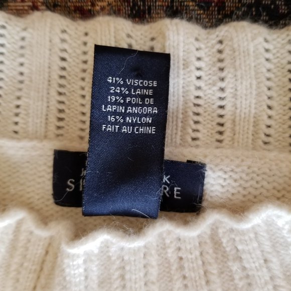 Vintage 90s, soft angora sweater, M, S, Jones of New York, bobble pattern f & b - Picture 6 of 7